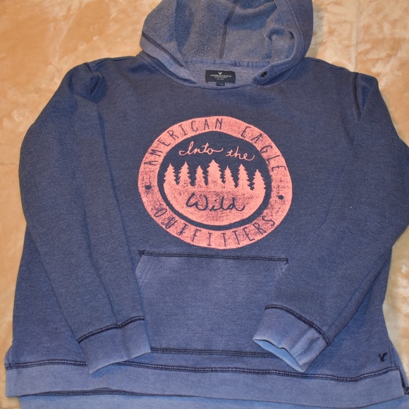 American Eagle Hood Sweatshirt - Picture 2 of 5